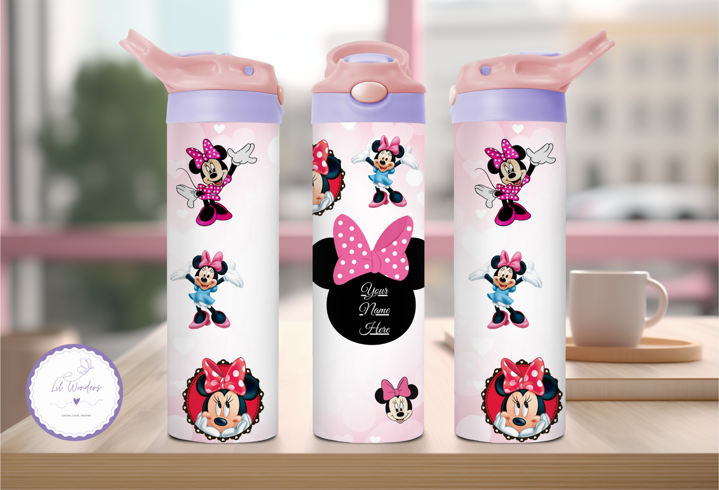 Minnie Kids Flip Top Tumbler