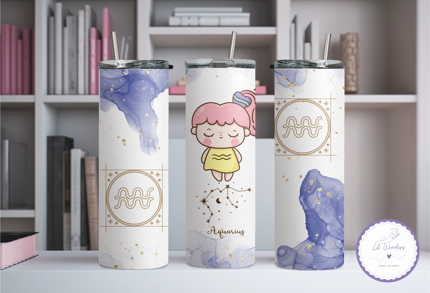 Aquarius Girl 20oz Tumbler