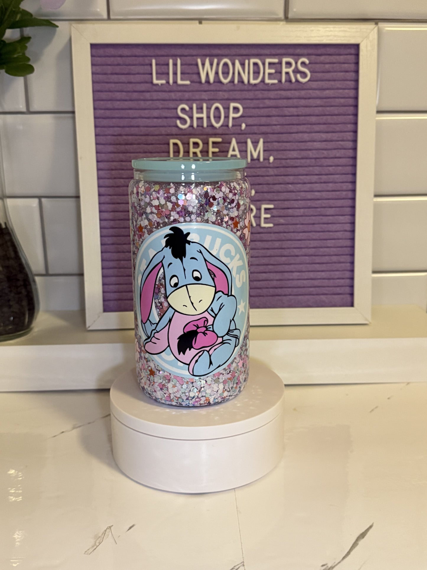 16oz Snow Globe Cup