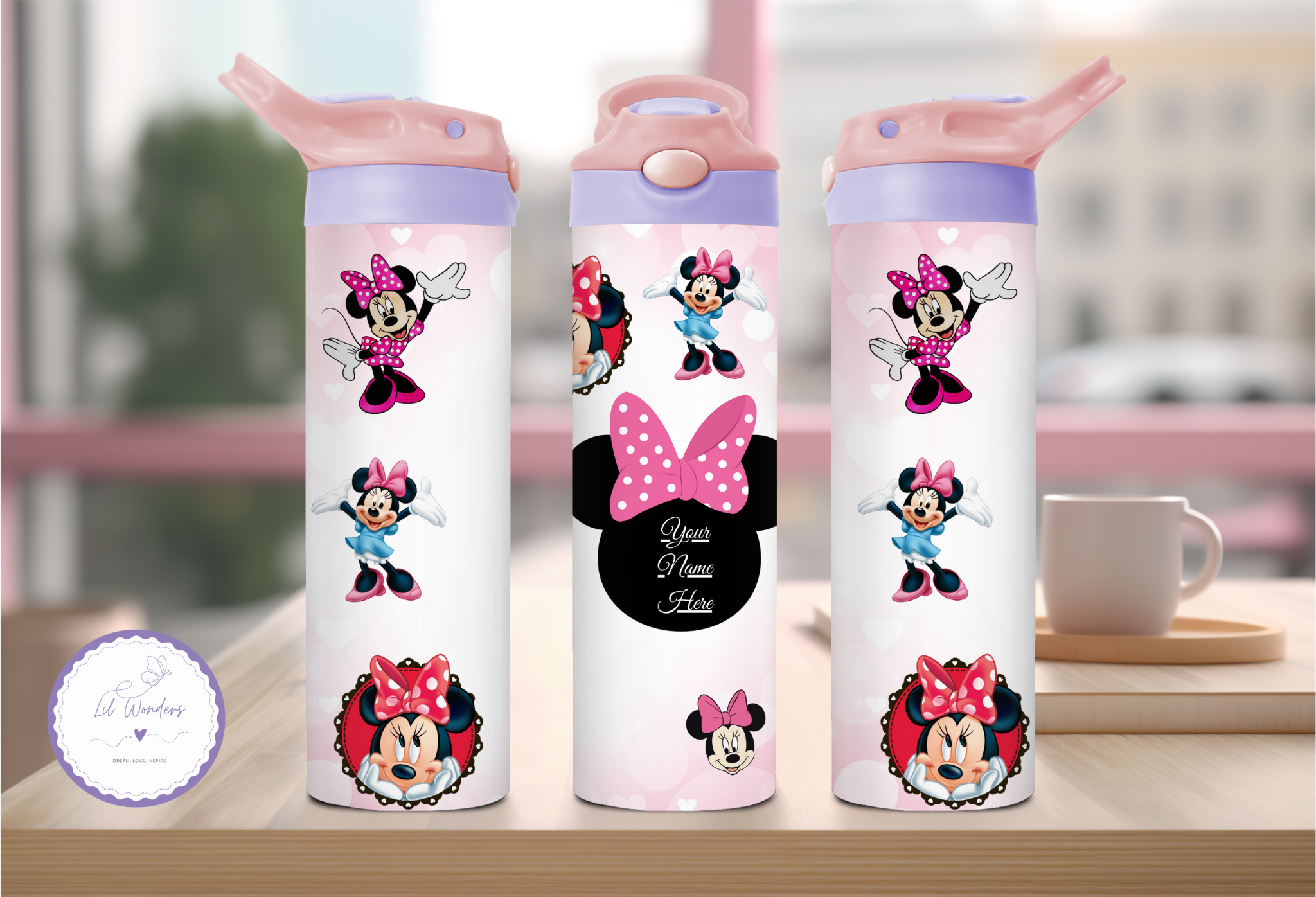 Minnie Kids Flip Top Tumbler