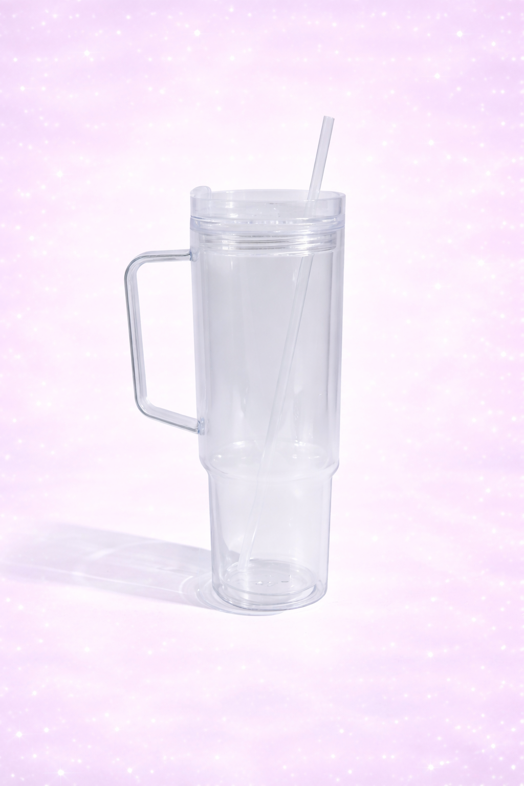 40oz Acrylic Snow Globe Tumbler with Handle