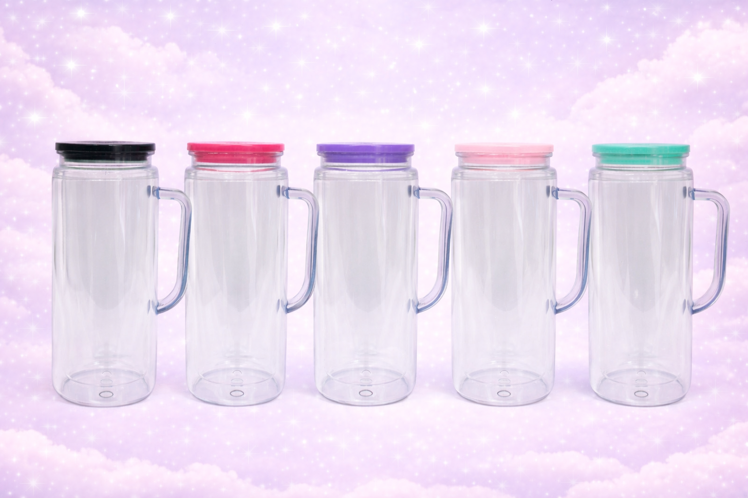 20oz Acrylic Snow Globe Cup with Handle