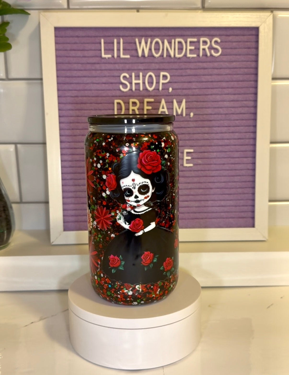 16oz Snow Globe Tumbler