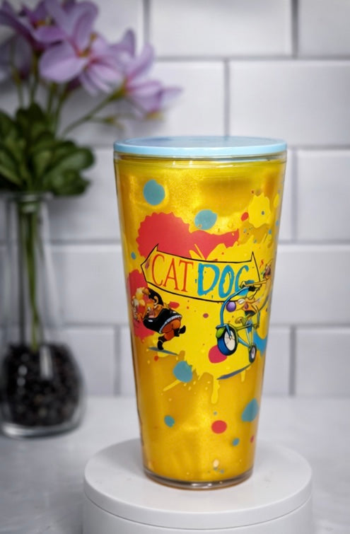 CatDog - 16oz tapered acrylic cateye effect tumbler