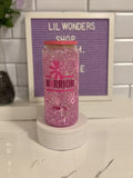Breast Cancer Awareness 20oz Snow Globe Glass Cup