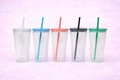 16oz Tapered Acrylic Snow Globe Cup