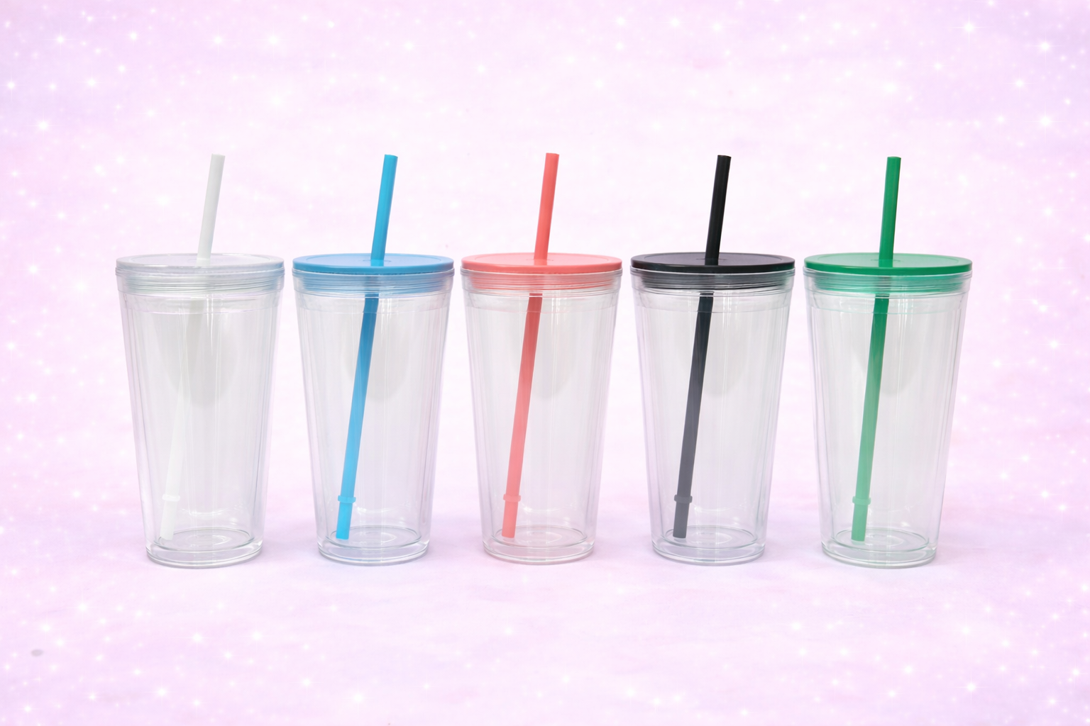16oz Tapered Acrylic Snow Globe Cup