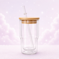 3 oz Snow Globe Glass Cup