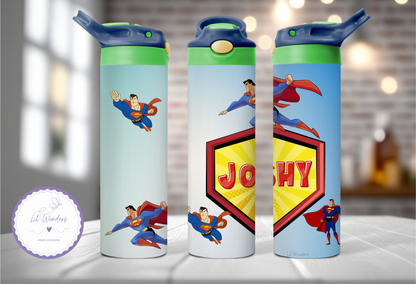 Superman Kids Flip Top Tumbler