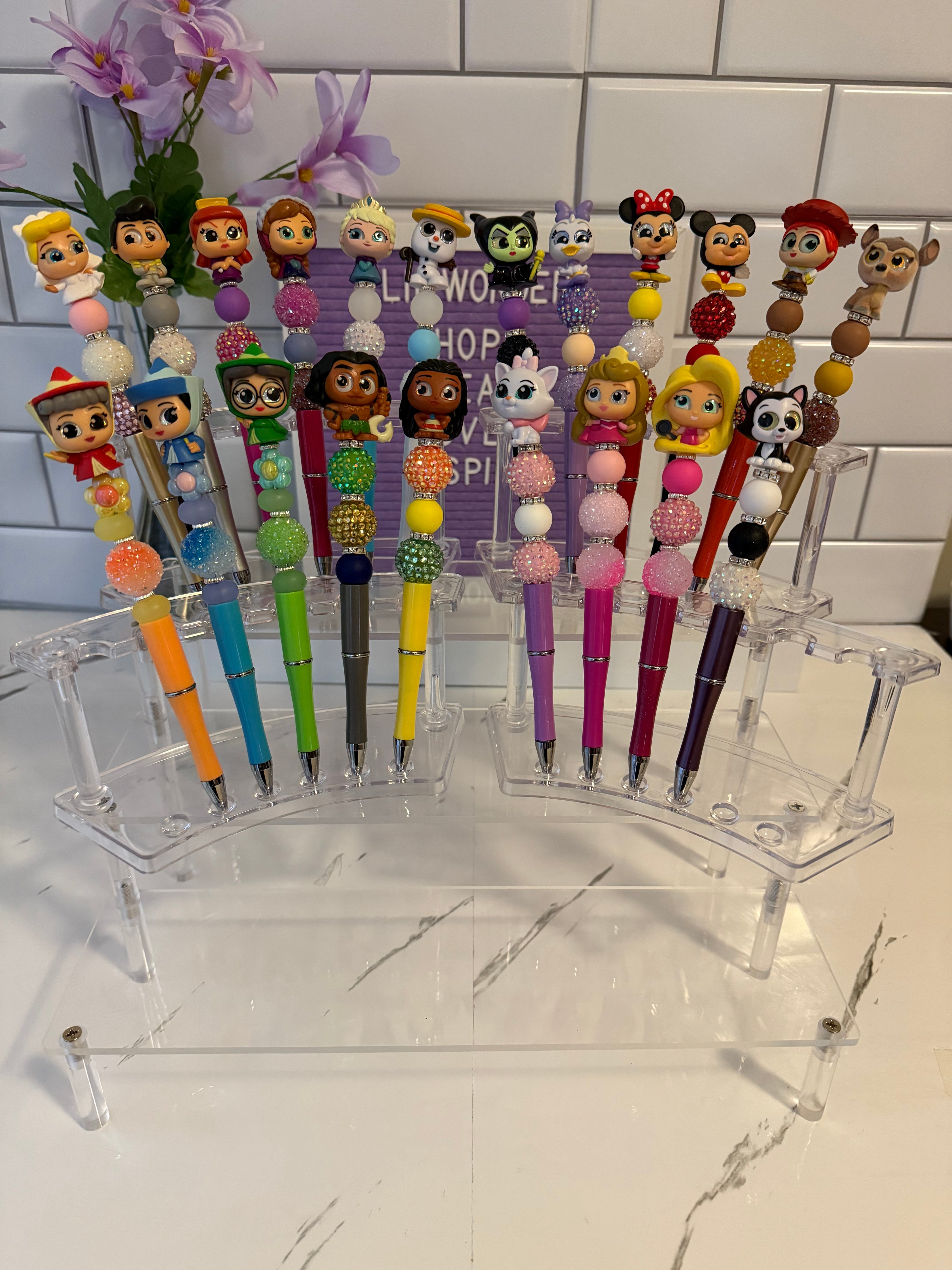 Character Beaded Pens
