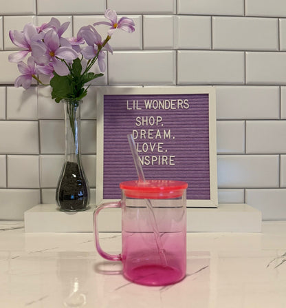 15oz Ombre Glass Mugs