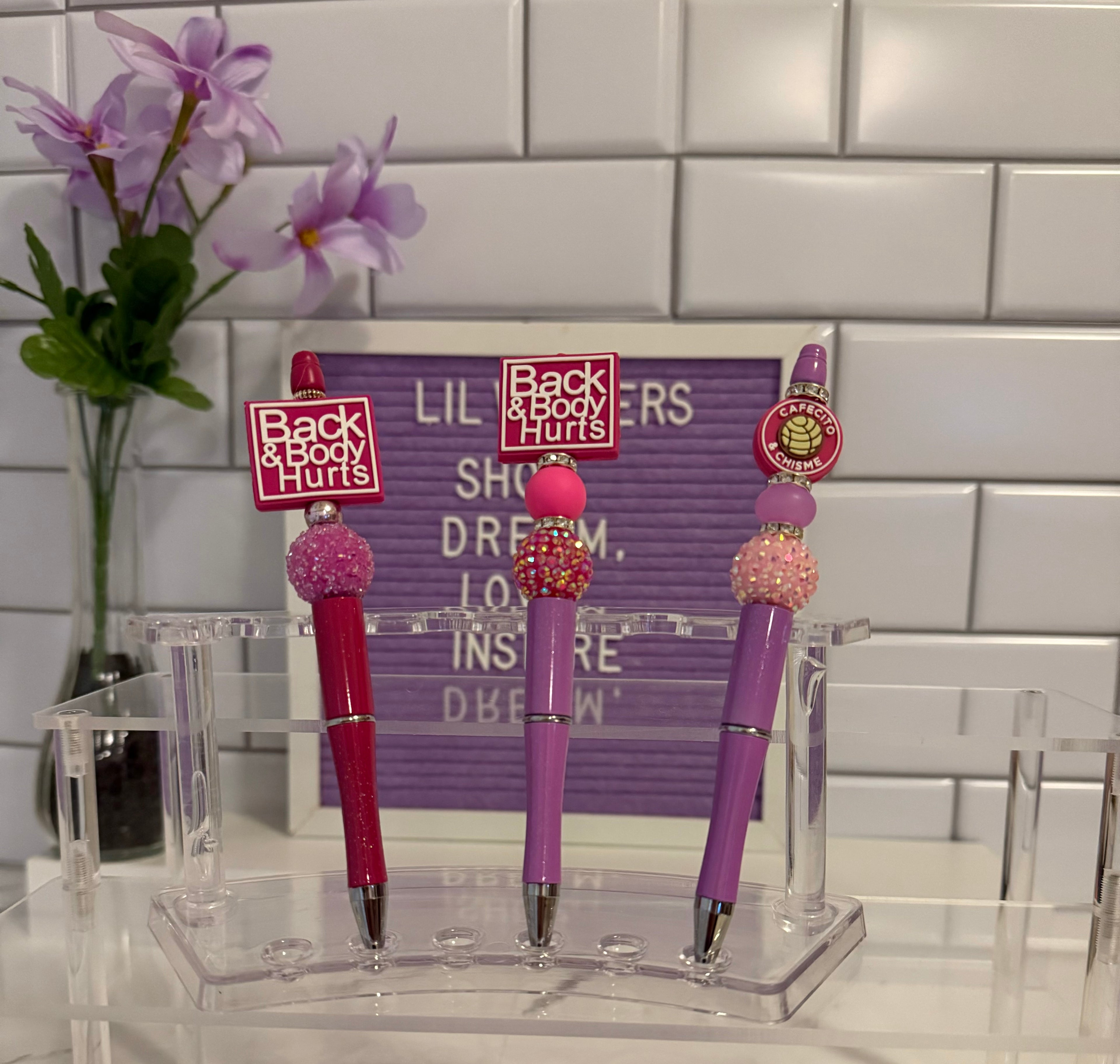 Character Beaded Pens